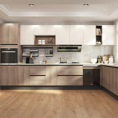 圣卡莱橱柜定制厨房整体装修现代开放式家用组装厨柜